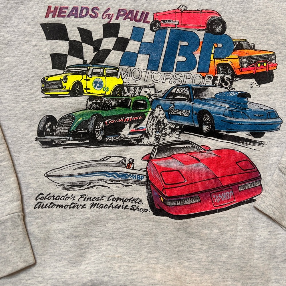 Vintage cars machine shop crewneck Colorado Size Large - Picture 5 of 6